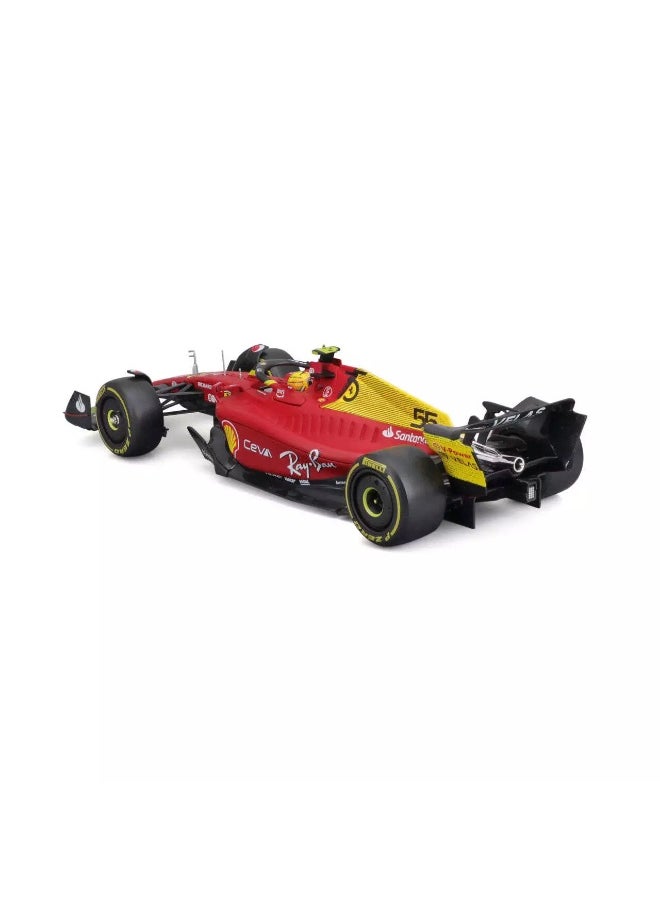 Bburago - Bburago Ferrari Racing F1 #75 Carlos Sainz Die-cast Car (1:24, Red) - Image 1
