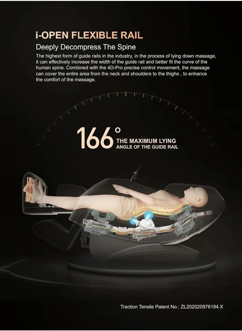 Organized Home - iRest Massage Chair A550 With Voice Control i-OPEN flexible guide 4D-Pro precision movement Dual intelligent detection Electric calf telescopic 3D all-inclusive air bag for foot - Image 1