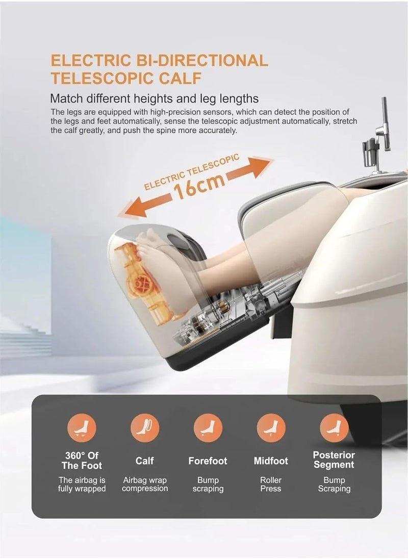 Organized Home - iRest Massage Chair A550 With Voice Control i-OPEN flexible guide 4D-Pro precision movement Dual intelligent detection Electric calf telescopic 3D all-inclusive air bag for foot - Image 1
