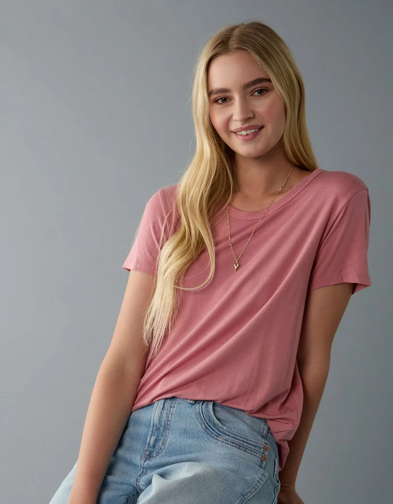 American Eagle AE Soft &amp; Sexy Short-Sleeve Crew Neck Tee