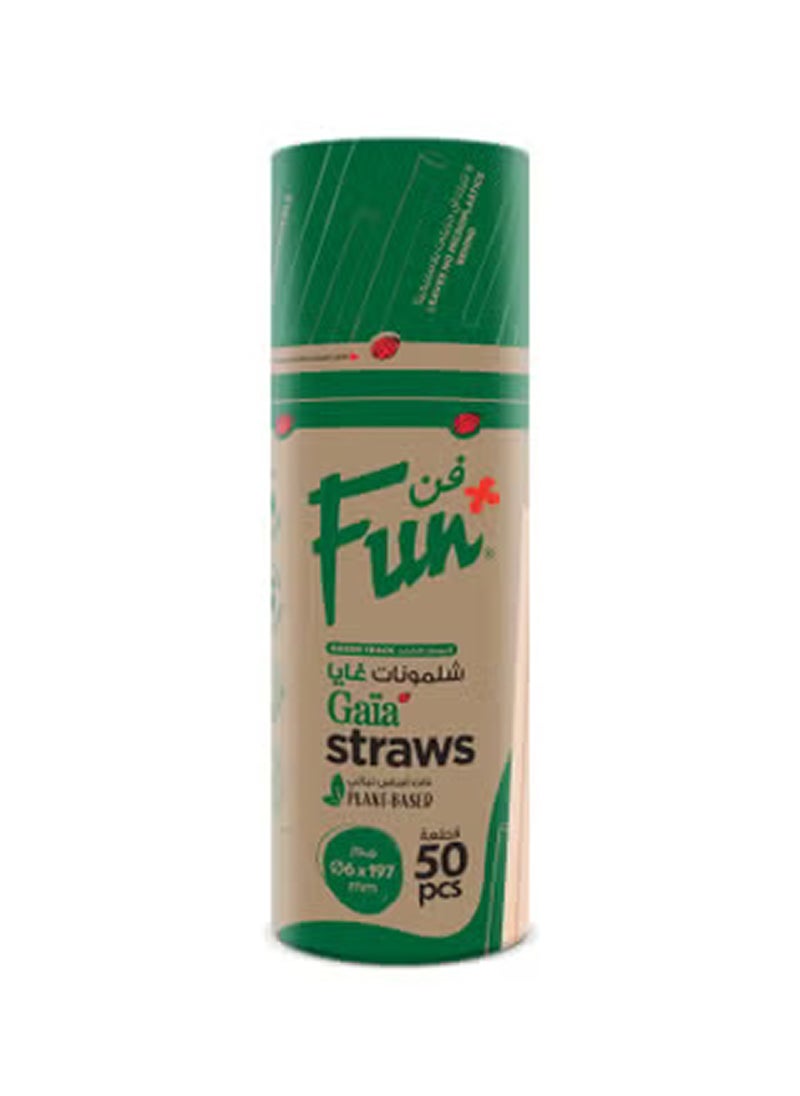 Fun - Gaia Eco Friendly Disposable Straw 50 Pcs - Image 1