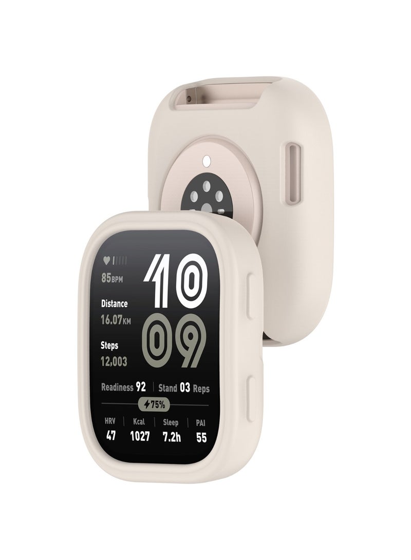 Silicone Case for Huami Amazfit Bip6 (A2435) Soft TPU Shockproof Cover All-inclusive Screen Protector Protective Case for Amazfit Bip6 Starlight - Image 3