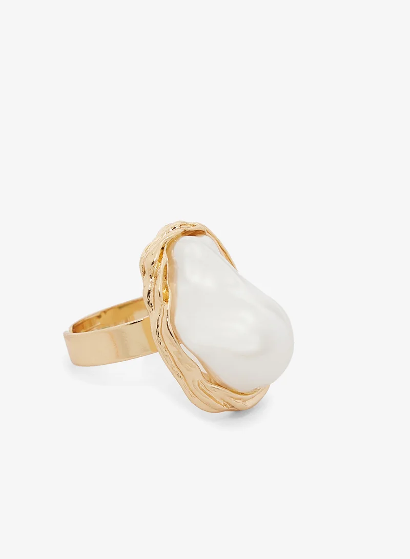 Ginger 6PK Mixed Textured Gold Rings