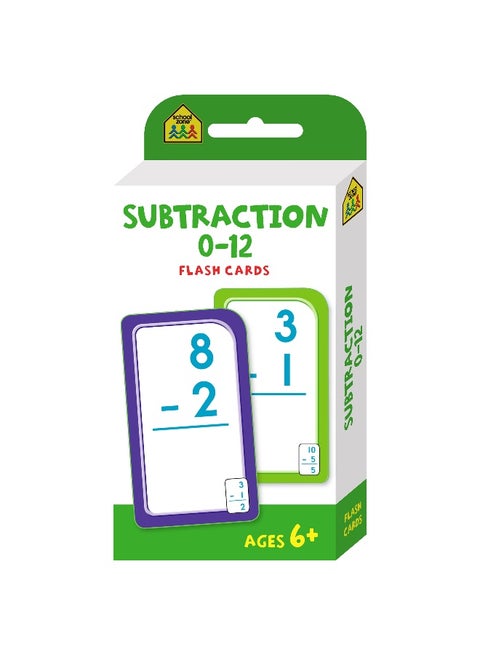 Hinkler School Zone Subtraction 0-12 Flash Cards – Master Subtraction Skills