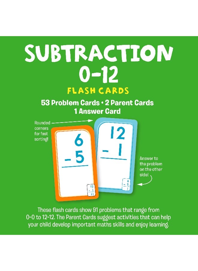 Hinkler School Zone Subtraction 0-12 Flash Cards – Master Subtraction Skills - Image 4