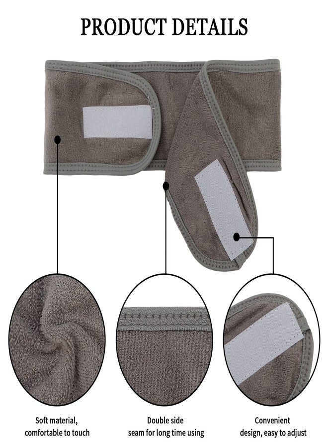 ACO-UINT 6Pcs Spa Headbands and Wrist Washbands Set, Makeup Headbands, Skincare Face Towel Wristbands for Women - Image 5