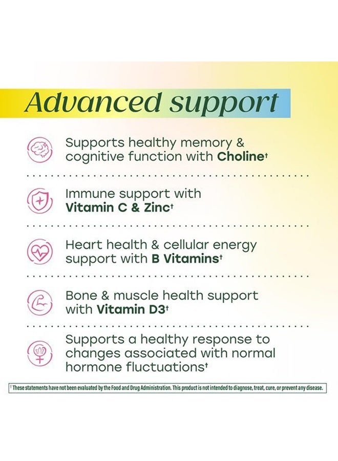 MegaFood Advanced Multivitamin for Women 40+ Doctor Formulated, 60 Tablets,Immune Support, Cellular Energy, Bone & Brain Health, with Choline, Methylfolate, Vitamin C, Non-GMO, Vegetarian, 30 Servings - Image 5