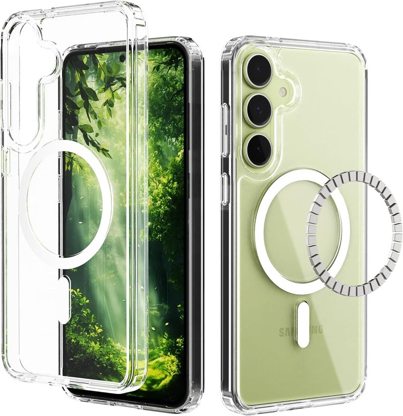 DIZORO Magnetic for Samsung A16 5G Case Clear [Compatible with MagSafe][Anti-Yellowing][Built-in 4 Airbags][Military Grade Protection][Shockproof Slim] Samsung A16 Phone Back Cover (Clear) - Image 5