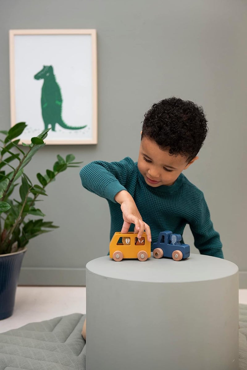 Trixie Wooden animal car set - Image 4