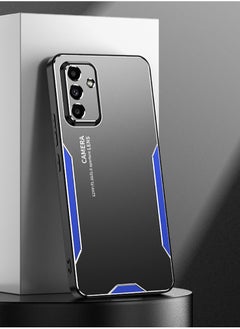 Color Fans For Samsung Galaxy A55 5G Cell Phone Case Matte Aluminium Alloy+TPU+PC Anti-fingerprint Back Shell - Blue  - Image 3