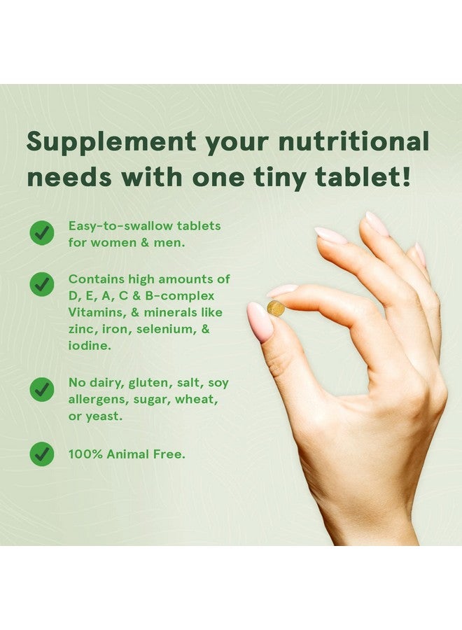 DEVA Tiny Tablets Vegan Multivitamins for Women & Men, Multivitamin with Iron, Mineral Supplement, Vitamin C, Vitamin B Complex, Vitamin B12, Vitamin E, Zinc, Gluten Free, 90 Tablets (Pack of 2) - Image 5