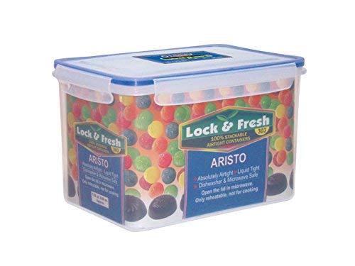 Aristo Plastic Container- 3350 Ml, 1 Piece, Transparent, (22 X 15.5 X 14.5) Cm - Image 1