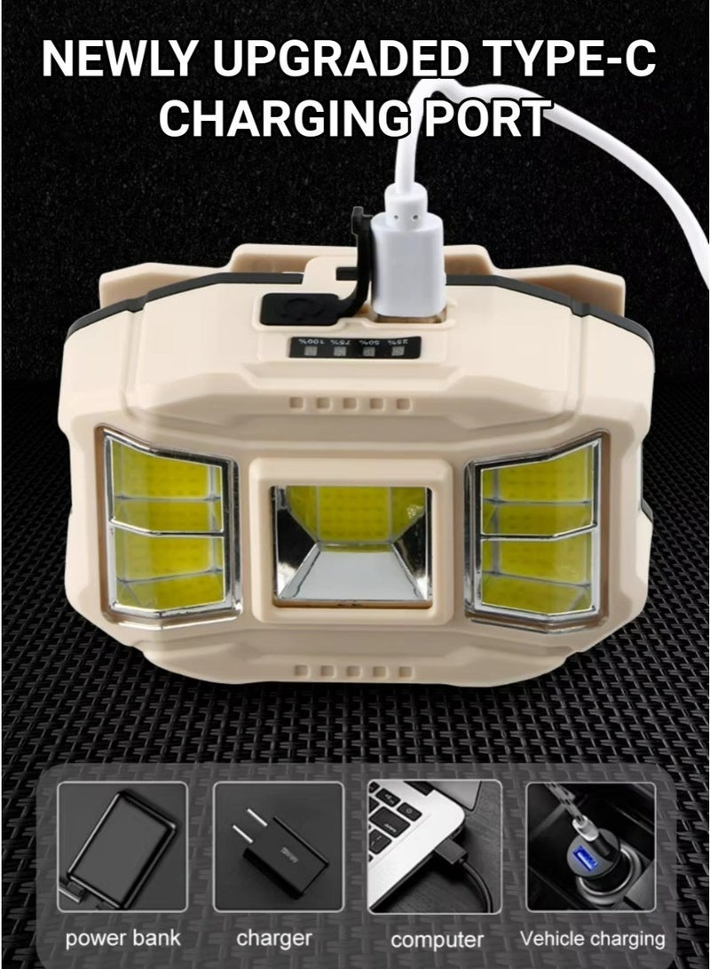 Powerful LED Induction Headlamp 4 Lighting Modes Type-C Charge Head Flashlight Outdoor Waterproof Camping Fishing Headlight - Image 2