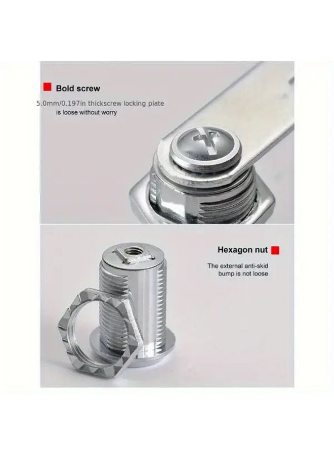 6pcs Set 16mm Tongue Lock Round Mailbox Cabinet File Box Drawer Office Lock Core - Image 5