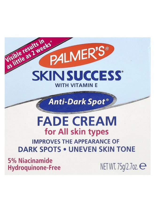 PALMER'S - Palmer's, Skin Success® with Vitamin E, Anti-Dark Spot® Fade Cream, 2.7 oz (75 g) - Image 1
