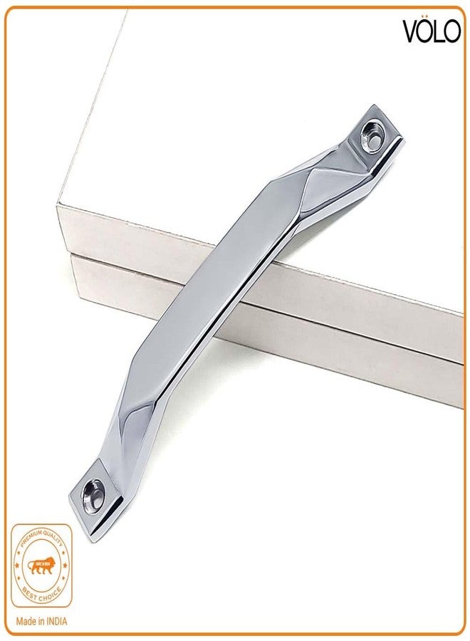 VOLO Door & Drawer Pull Handle - Silver Cabinet, Wardrobe, and Cupboard Handles for Kitchen and Bedroom (R-214) (2, 96MM (4 Inch)) - Image 4