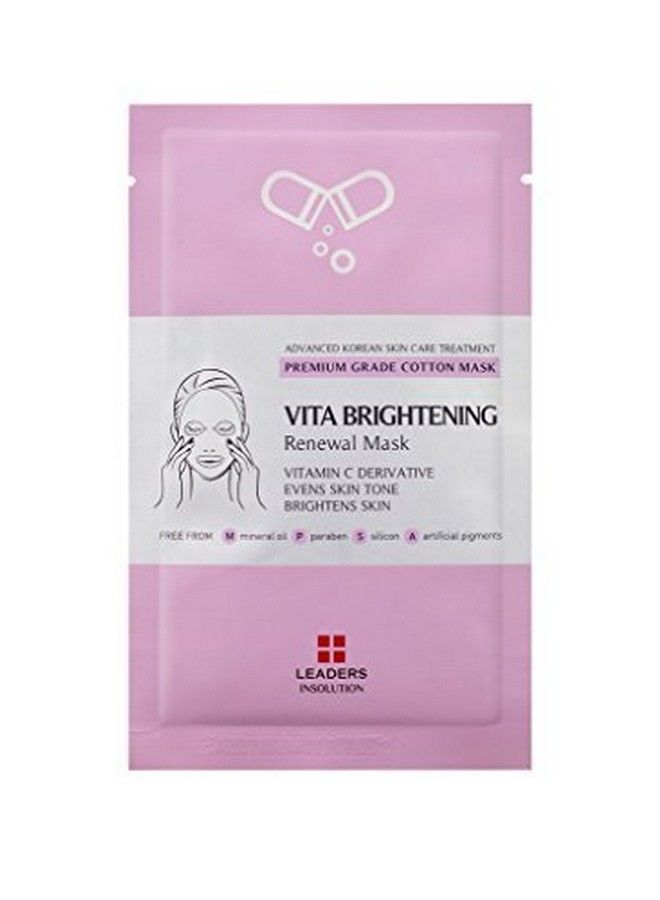 Leaders Insolution N] Vita Brightening Renewal Face Cotton Sheet Mask 10Pk - Image 2