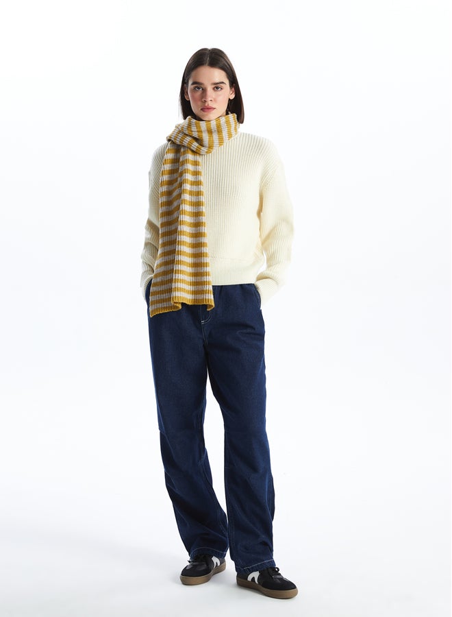 LC WAIKIKI Crew Neck Straight Long Sleeve Women's Knitwear Sweater  - Image 3