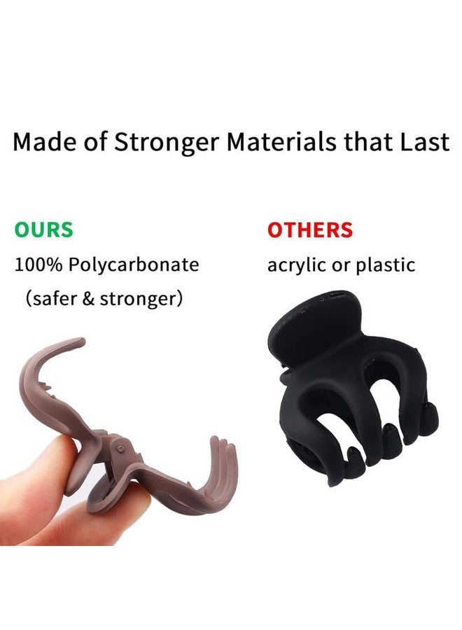 CHIROGRAPHY شيروغرافي 6 قطع مشابك شعر مميزة 1.37 بوصة ملونة صغيرة لمشابك الشعر لذيل الحصان العالي (عبوة ف 6) - Image 4