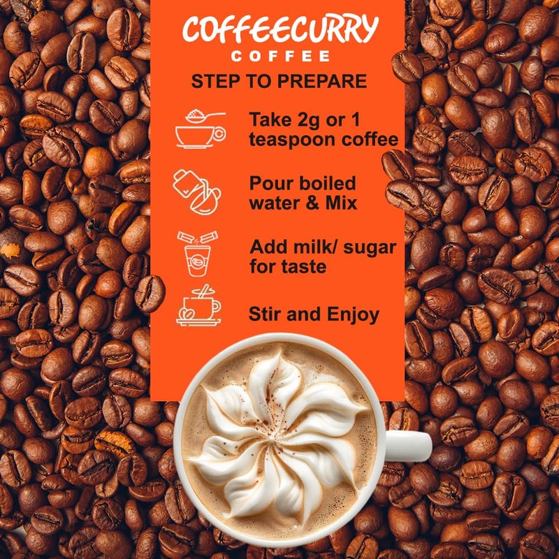 COFFEECURRY Mango Instant Coffee Powder (50 Grams) - Instant Hot & Cold Coffee | Premium Arabica Coffee Powder for Refreshing Experience - Image 5
