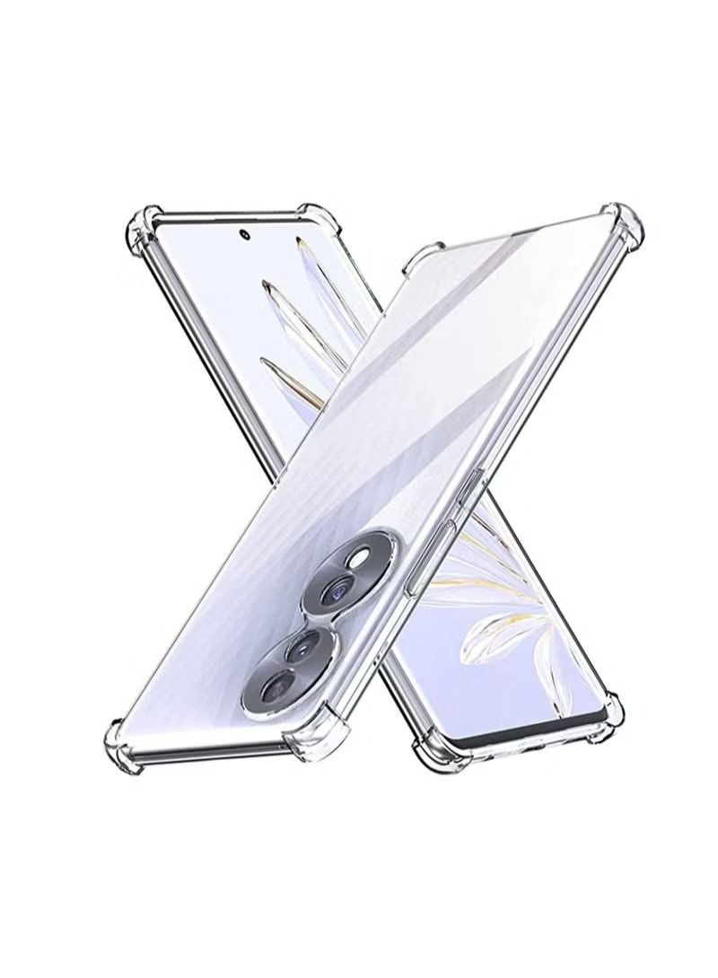 IAF Honor 70 Clear Case Shockproof Flexible Silicone Bumper Cover Transparent Anti Scratch TPU Full Camera Protection Designed for Honor 70  - Image 2