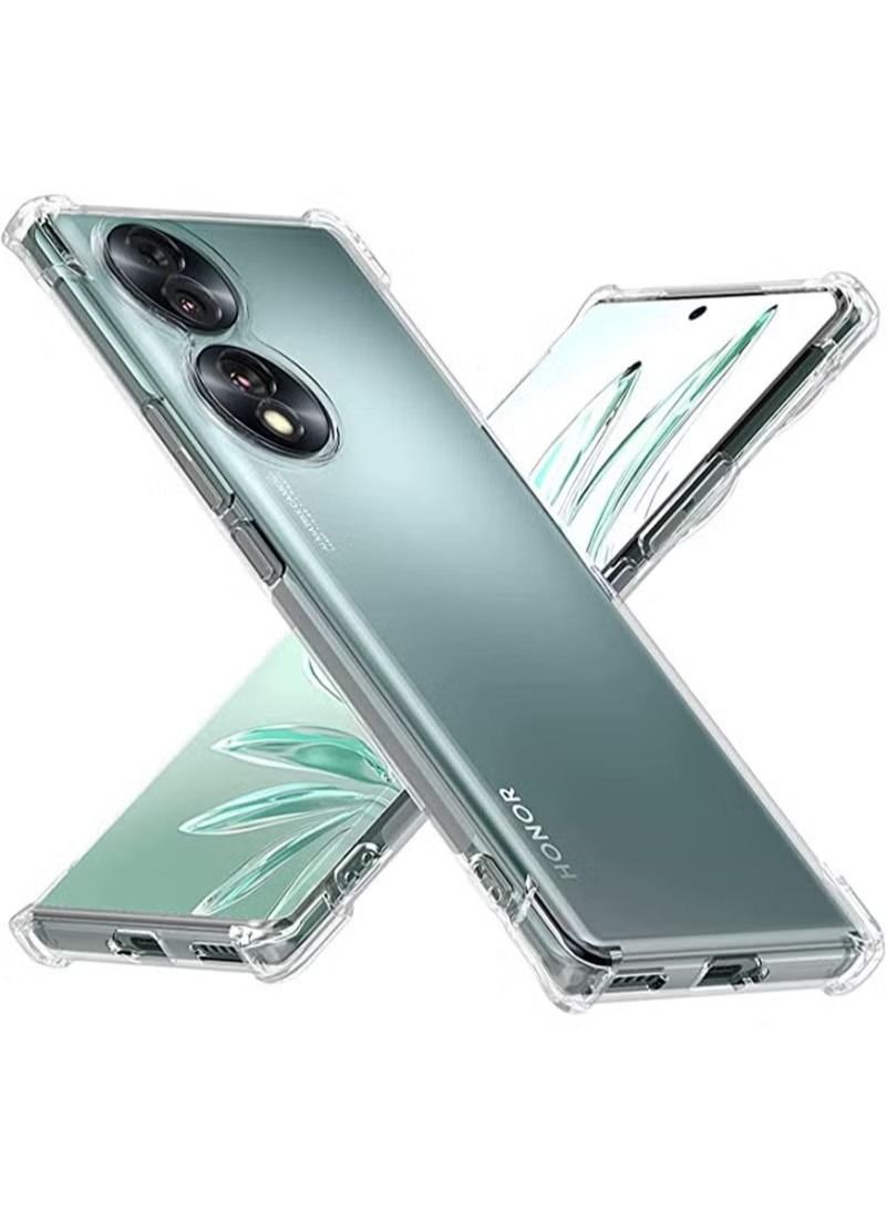 IAF Honor 70 Clear Case Shockproof Flexible Silicone Bumper Cover Transparent Anti Scratch TPU Full Camera Protection Designed for Honor 70  - Image 1