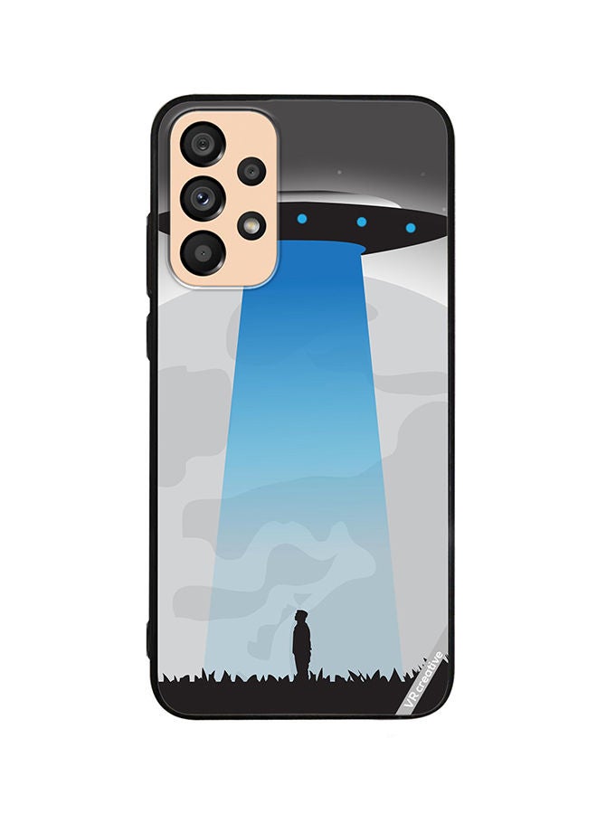 VR CREATIVE Protective Case Cover For Samsung Galaxy A72 Ufo Sighting In Full Moon Design Multicolour - Image 1