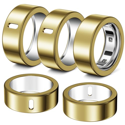 Hexasider 5 Pack Ring Cover Compatible with Oura Ring Gen 4/Oura Ring Gen 3 Horizon/Heritage, Abrasion-Resistant TPU Case for Oura Ring Protector Accessories for Oura Size 6 - Image 1