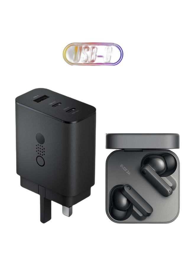 cmf by NOTHING Buds 2A Earbuds with Active Noise Cancellation + Adapter Power 65W GaN - Image 1