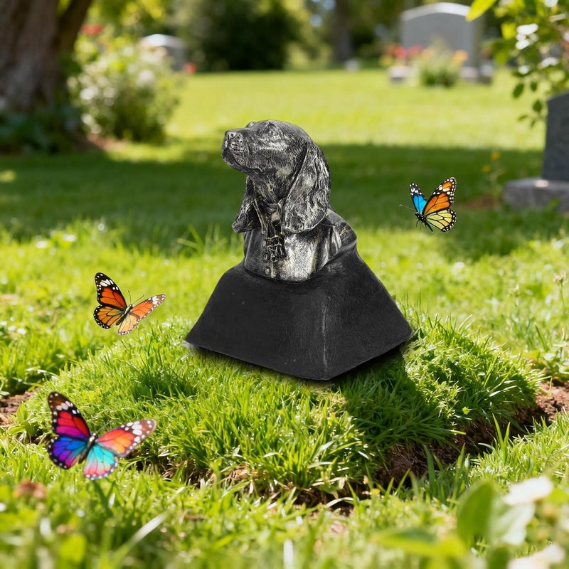 MAVIS LAVEN Dog Memorial Headstone, Personalized Pet Grave Marker with Dog Head Statue, for Garden Yard - Image 5