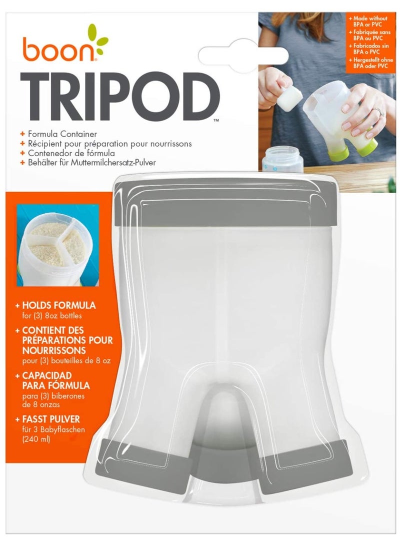 بون موزع تركيبة بون ترايبود (رمادي)، سهل تخزين أغذية الأطفال لأغذية الأطفال أثناء التنقل، مثالي للآباء الجدد، ملحقات الأطفال للآباء، يحتوي على تركيبة لـ 3 زجاجات سعة 8 أونصة - Image 5