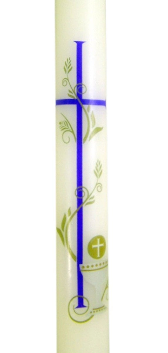 Roman White Communion Candle 95646 - Image 2