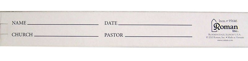 Roman White Communion Candle 95646 - Image 4