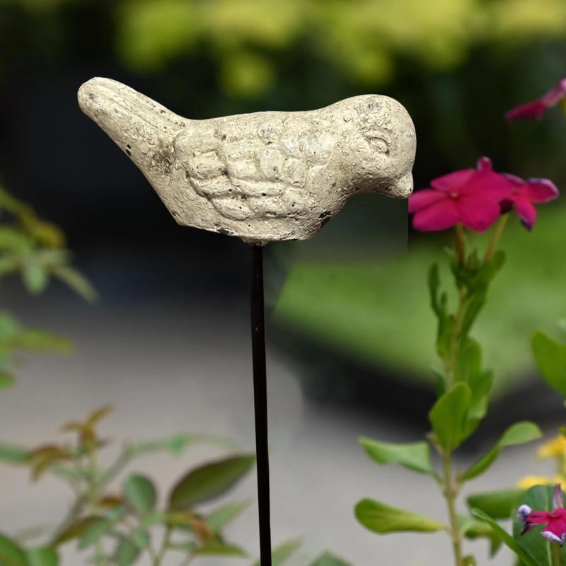 MUAMAX 2 Pcs Miniature Bird Decorative Stakes Mini Bird Picks Figures Fairy Garden Accessories Succulent Plant Flower Pots Decor Bonsai Ornaments Micro Landscapes Decor - Image 4