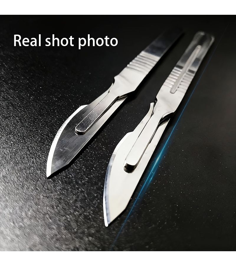 80 Piece Craft Carving Knife Set With 4 Knife Handles 75 Replacement Blades And 1 Ruler For Precision Detailed Carving - Image 5