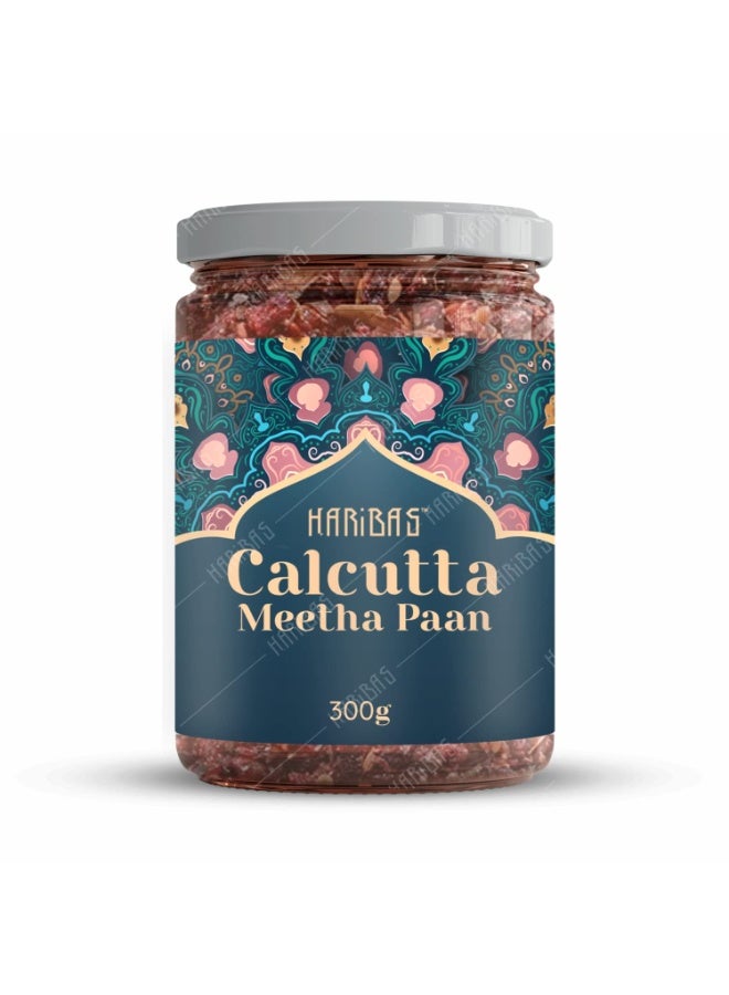 HARIBAS Premium Calcutta Meetha Paan 300gm, Without Supari | Dry Paan Digestive, After-Meal Snack | Sweet Paan Hygienically Packed Traditional Mukhwas, Mouth Freshener - Image 1