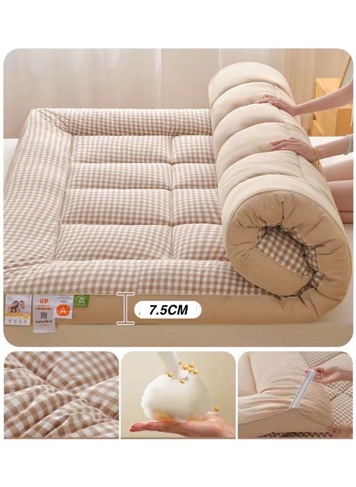 Foldable Roll-Up Mattress for Dorm Room 90*200cm,Fluffy and Breathable Tatami Cushion, Suitable for Camping, Dormitories, and Guest Rooms - Image 1