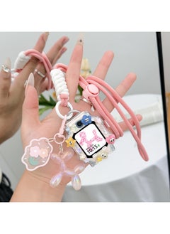 For Genius Phone Watch Strap Z10/Z9/Z8 Neck Rope Z7S/Z6A Z5 Smart Q1A/D2-Color:[no Shell] Lanyard + Pink Luminous Balloon Dog-Specifications:Applicable: Little Genius Z8/z8a/z8 Youth Edition Watch Upgraded Hook [free Disassembly And Assembly Tools]