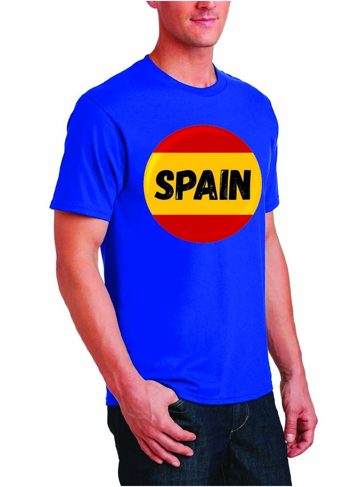 Generic - Spain Adult T-Shirt for Mens - Round Neck Short Sleeve Cotton T-Shirt - Soft and Comfortable Men Tshirt - Perfect for Souvenir - Spanish Tshirt - Image 1