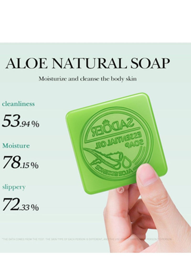 SADOER 100g of SADOER Organic Aloe Vera Nourishing Body Care Facial Cleanser Bath Soap - Image 4