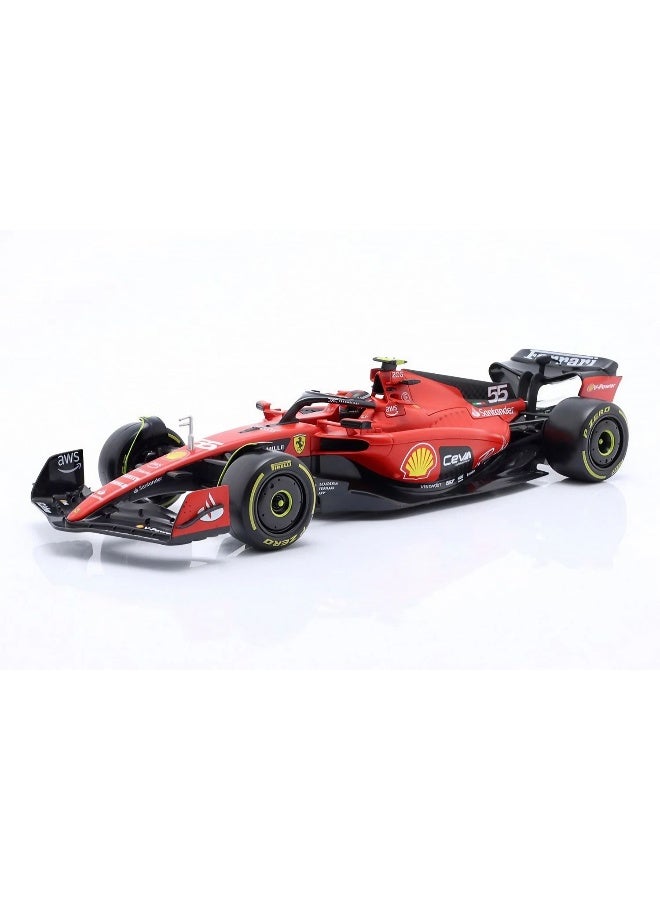 Bburago Formula 1 Singapore Grand Prix 2023 Scuderia Ferrari SF23 #55 Carlos Sainz Die-cast Car (Red, 1:18) - Image 2
