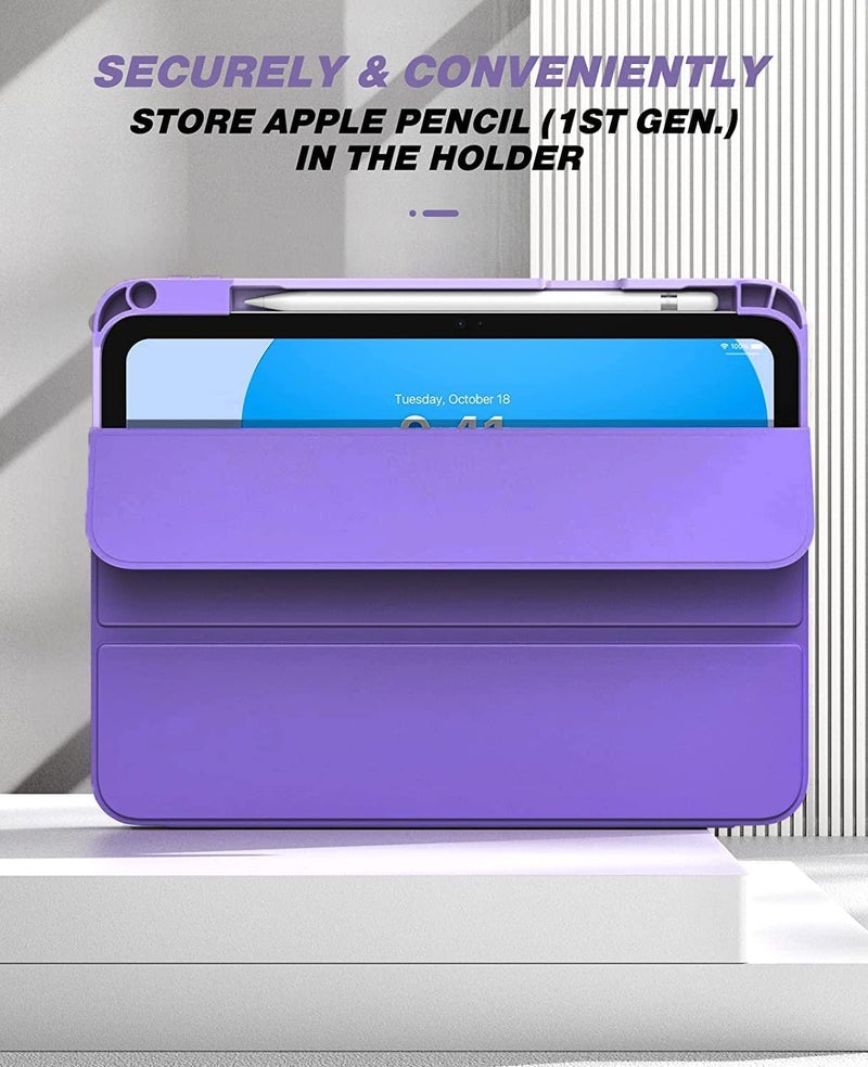 ProElite Case for Apple iPad Air 11 Inch M4/M3/M2 2026/2025/2024, Air 5th/4th Gen 10.9 inch [Auto Sleep/Wake Cover] [Pencil Holder] [Soft Flexible Case] Recoil Serie, Lavender - Image 5