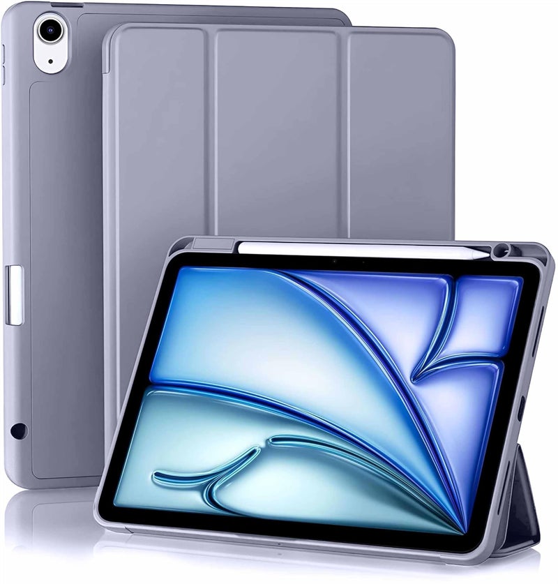 ProElite Case for Apple iPad Air 11 Inch M4/M3/M2 2026/2025/2024, Air 5th/4th Gen 10.9 inch [Auto Sleep/Wake Cover] [Pencil Holder] [Soft Flexible Case] Recoil Serie, Lavender - Image 1