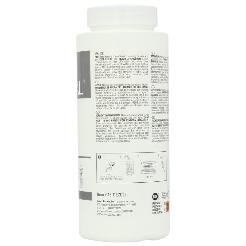 Urnex أورنكس ديزكال مزيل الترسبات لآلات القهوة والإسبريسو - زجاجة 900 جرام - إزالة سريعة وفعالة للترسبات من الغلايات وعناصر التسخين وصنابير الرش وأنظمة الحليب - Image 2