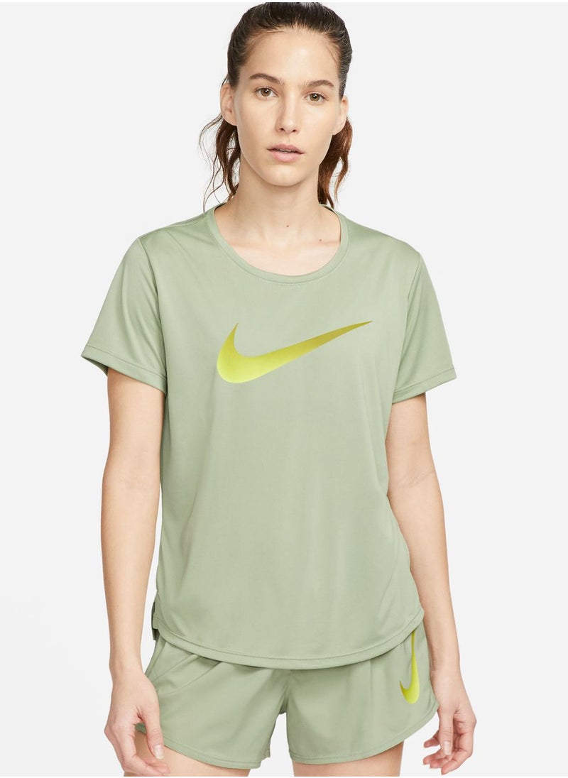 Nike - One Dri-Fit Swoosh Logo T-Shirt - Image 1