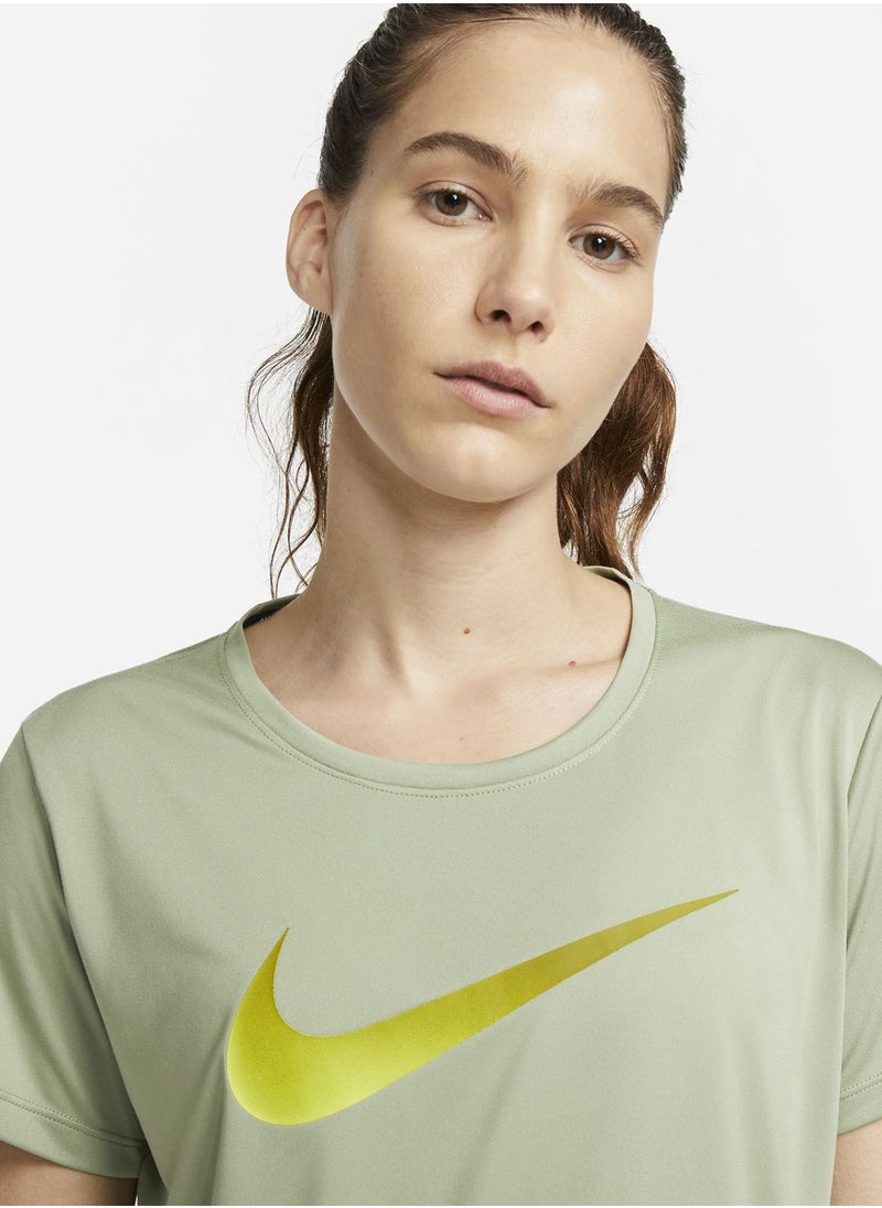 Nike - One Dri-Fit Swoosh Logo T-Shirt - Image 1