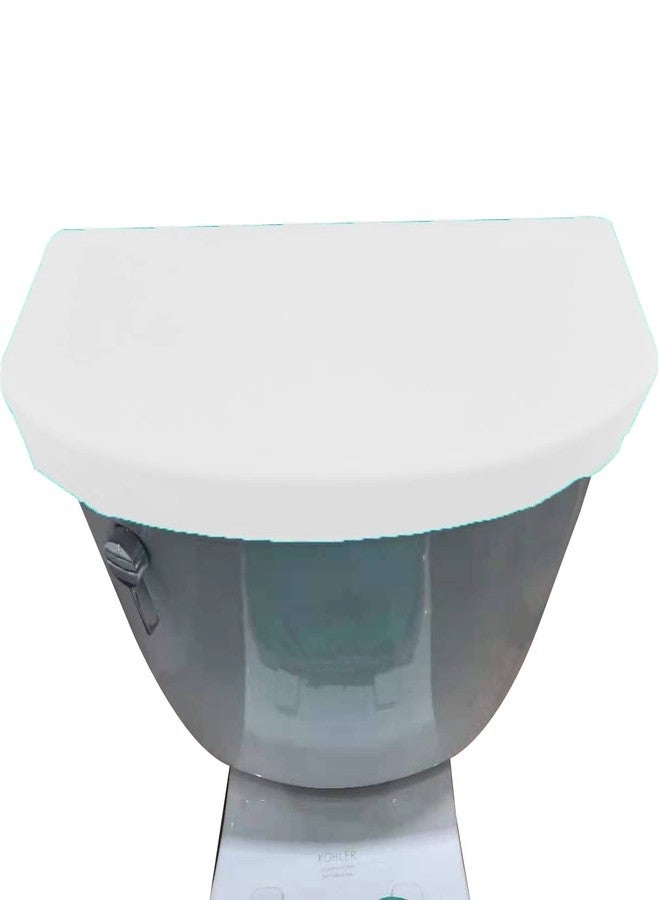 Madeals Velvet Toilet Tank Cover Soft and Absorbent, Comfortable Bathroom Toilet Tank Lid to Fit Different Sizes of Toilet Tank White
