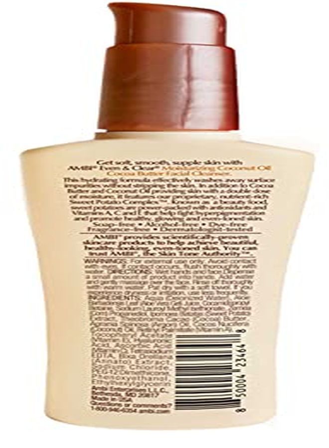 ambi Even & Clear Cocoa Butter Facial Cleanser With NutrientRich Sweet Potato Complex | Hydrating Formula | Helps Even Skin Tone | 3.5 Ounce - Image 4
