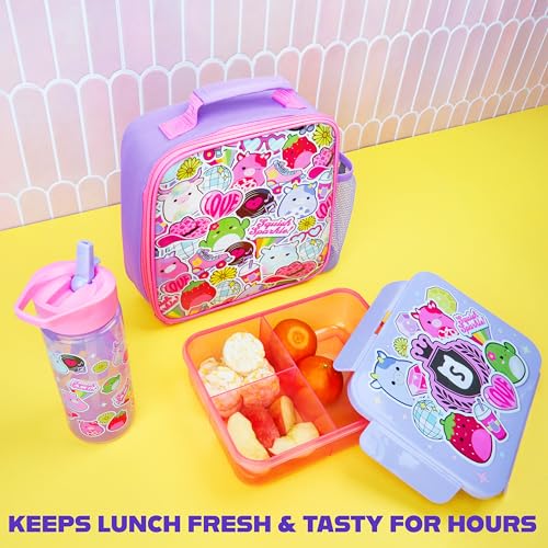 Get Trend Squishmallows Lunch Bag, Lunch Box, Water Bottle for Kids 3 Piece Set Bento Box, Insulated Snack Container, Meal Holder Gifts for Kids (Multi Squishmallows) - Image 5
