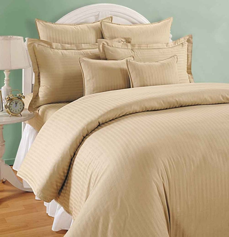 Swayam Cotton 1 Single Duvet Cover | Rajai Cover | Quilt Cover | Comforter Cover | Beige | Plain - Image 1